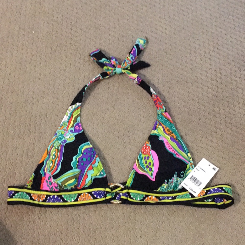 Multi colored Trina Turk Bikini Top